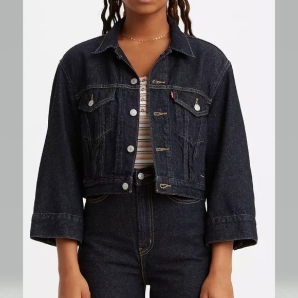 Levi’s Loose Fit Trucker Jacket Gotta Dip Hemp size S NWT - Picture 1 of 10